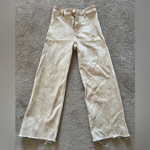 Miou Muse Beige Wide-Leg Pants